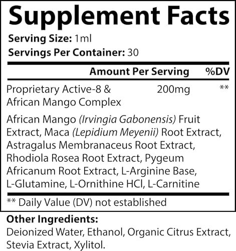 TrimTime – Advanced Weight Management Drops – African Mango & Maca Extract – Supports Metabolism, Curb Cravings & Boost Energy – Fast-Absorbing Liquid Formula – 1 fl oz