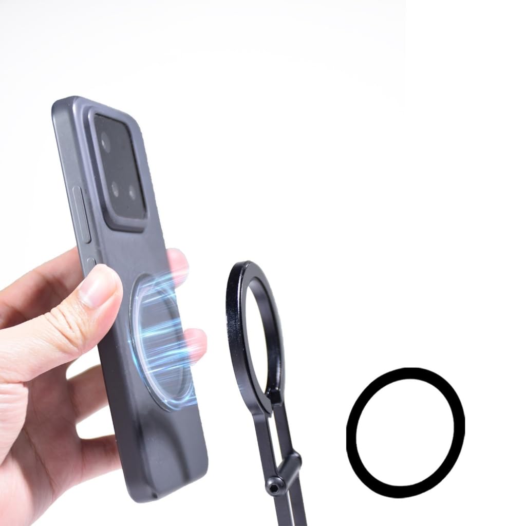 Mocny magnetyczny składany stojak na telefon z regulowanym kątem aluminiowy stojak na telefon do fotografii vlogów i rąk łatwe przeglądanie
