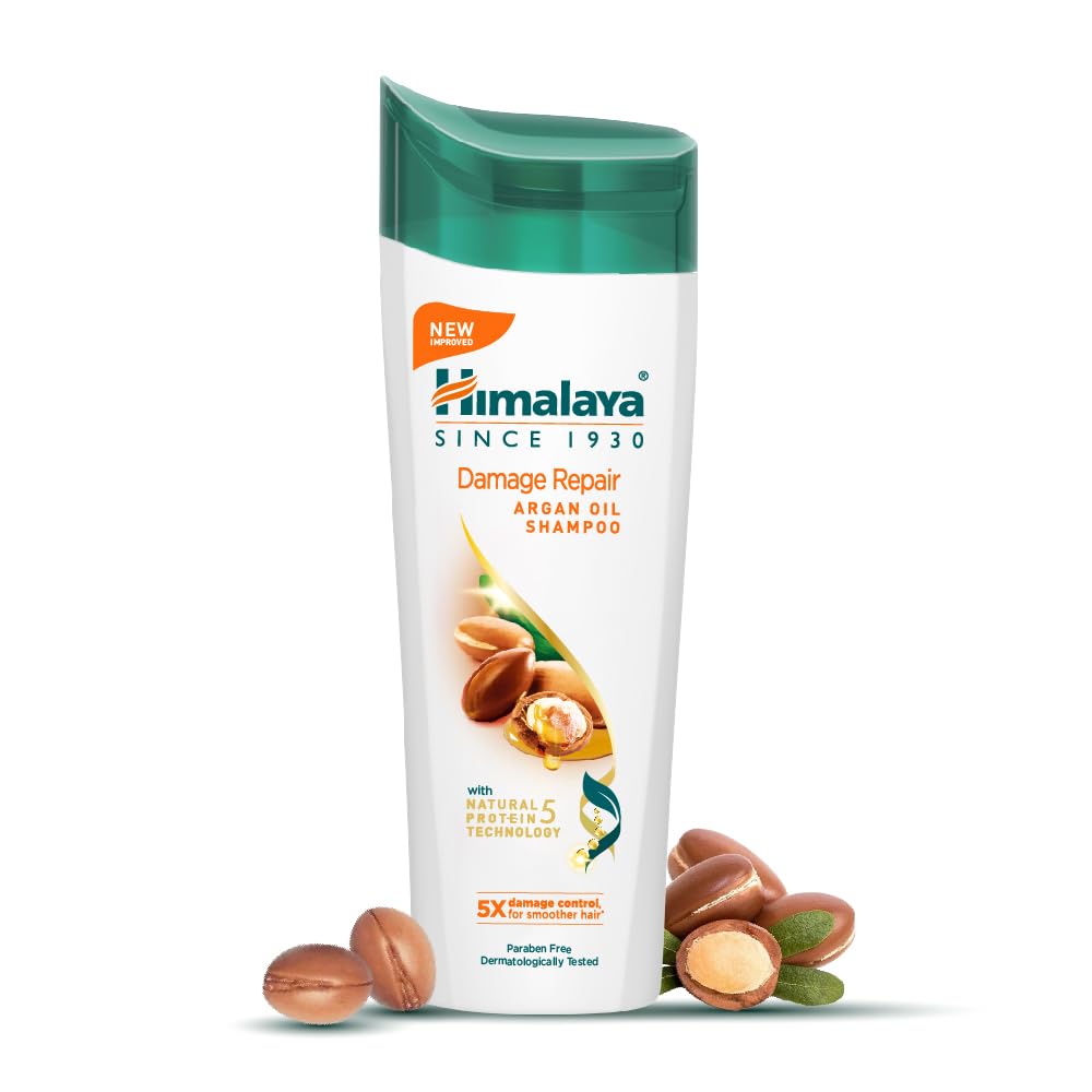 Himalaya Damage Repair Argan Oil Shampoo, 5x damage control for smoother hair, for all hair type, 340 ml-image-46