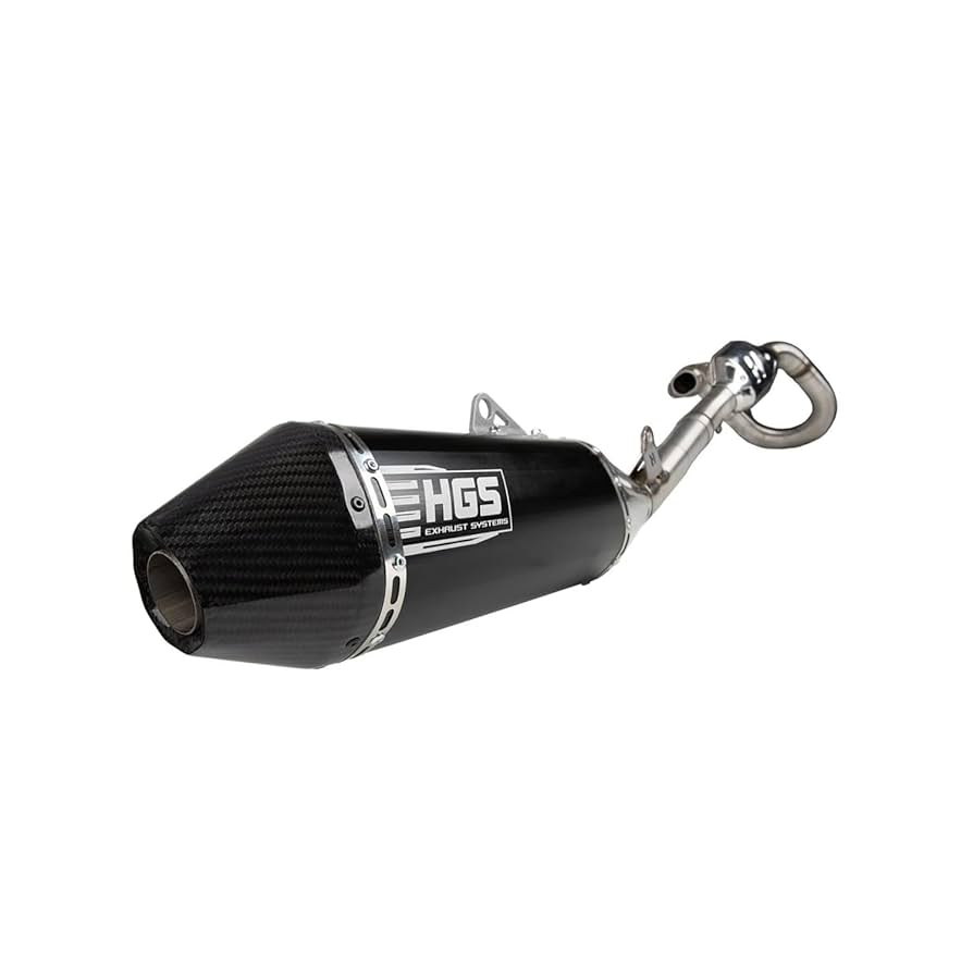 Amazon.com: HGS Motorcycle Slip-On Muffler with Carbon End