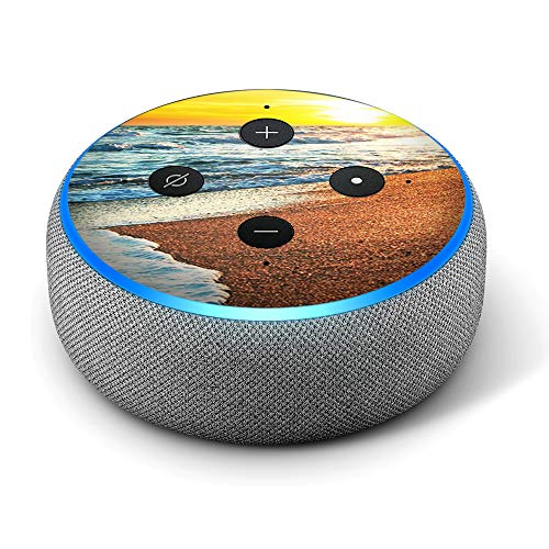 Ocean Sunset - Vinyl Decal Skin Compatible with Amazon Echo Dot 3rd Generation Alexa - Decorations for Your Smart Home Speakers, Great Accessories Gift for mom, dad, Birthday, Kids