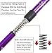 Aihoye Hiking Trekking Poles, 2 Pack Collapsible,Lightweight, Anti Shock, Walking Sticks,Adjustable Hiking Pole for Men and Women (Purple)