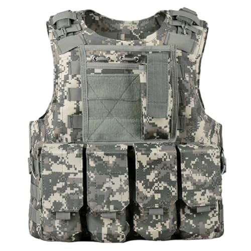 Chaleco airsoft molle multifuncional y ajustable para equipamiento de caza y paintball