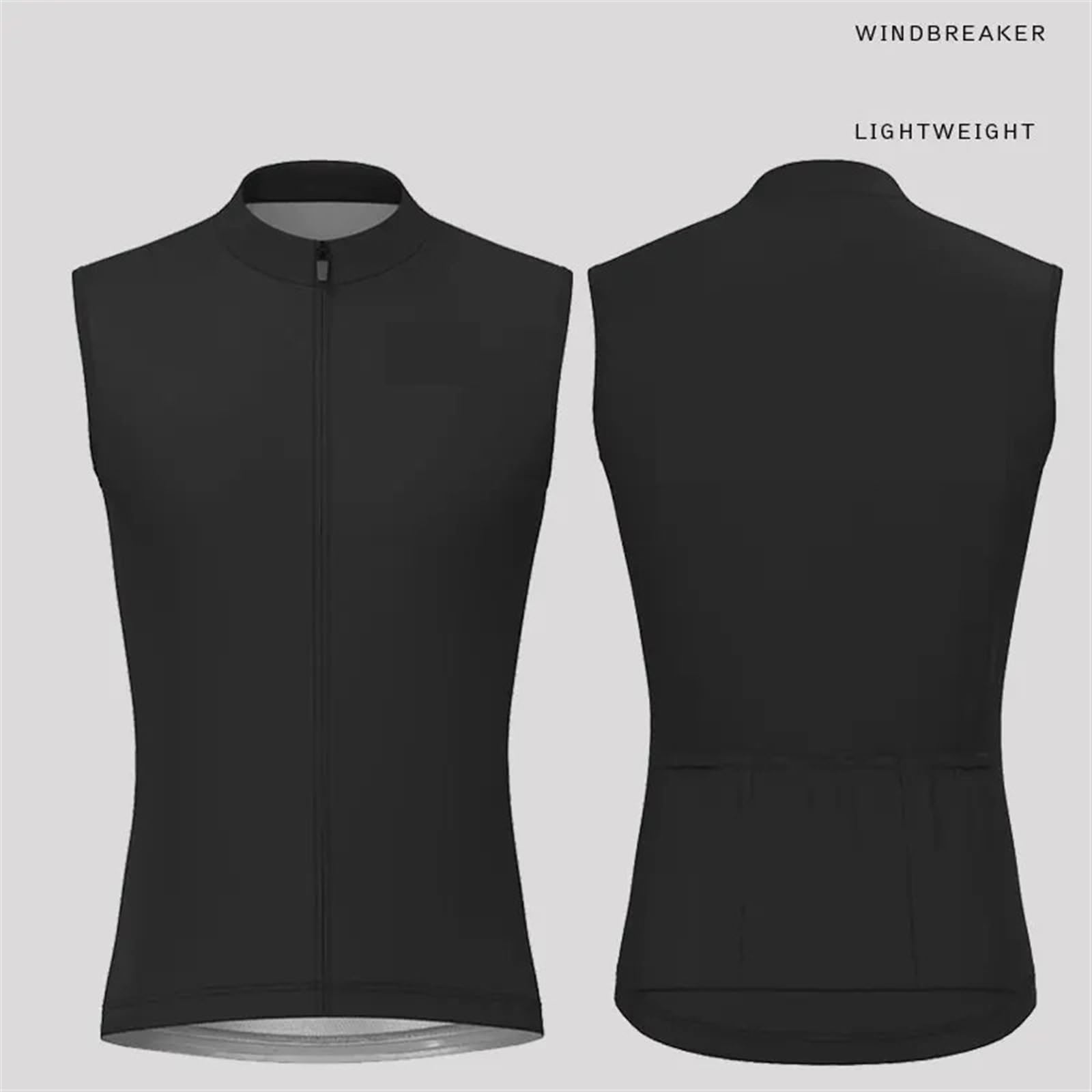 Chaleco Ciclismo Chaleco de ciclismo sin mangas for hombre, resistente al viento, transpirable, for carretera