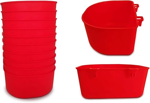 Miniatura 1 de 10 cuencos duraderos de 25 onzas líquidas para mascotas, para pájaros, hámster, conejo, pollo, gato, perro, 10 unidades