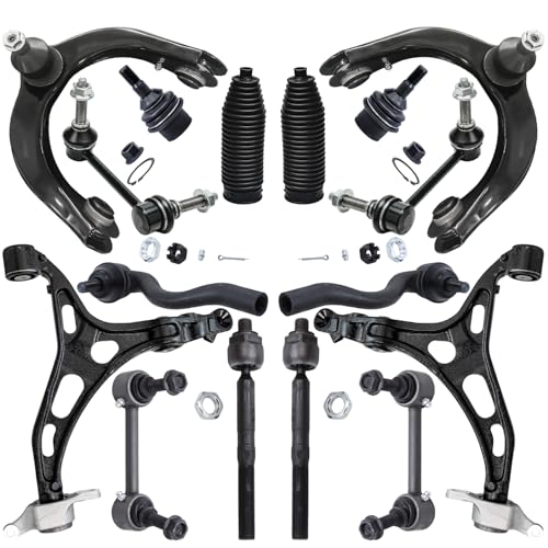 Safety Recall W81 / NHTSA 20V-657 Front Lower Control Arm - 2021 Jeep Cherokee 8 Detroit Axle - Front End 16pc Kit for Jeep 2011-2015 Grand Cherokee 2011-2015 Dodge Durango, 4 Control Arms 2 Lower Ball Joints 4 Front & Rear Sway Bars 4 Tie Rods 2 Boots Replacement