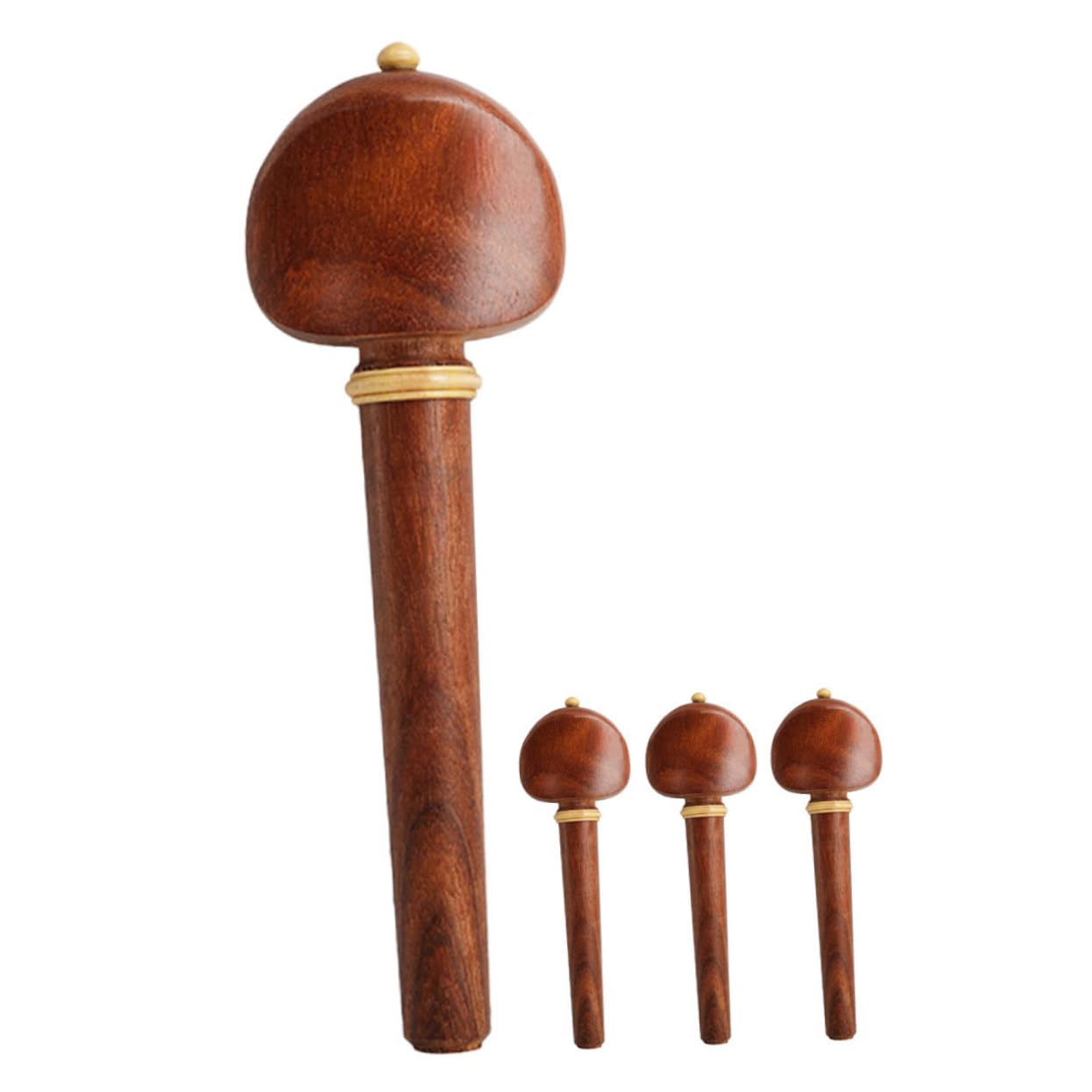 TOYANDONA 4piezas Clavijas de Palisandro para Violonchelo Clavijas de Afinación de Madera Accesorios para Violonchelo Uso Concierto o Práctica