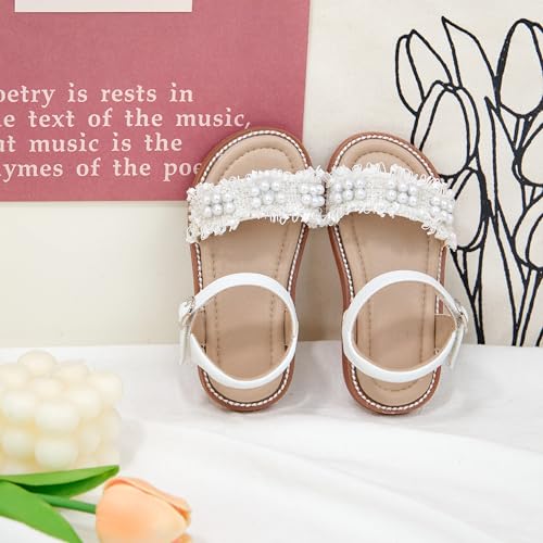 Image of GINFIVE Toddler Girls Sandals Little Girls Kids Summer Shoes Toddler Sandals