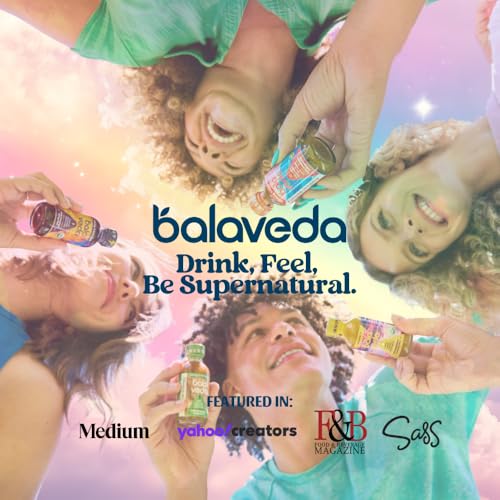 Image of balaveda Wild Awake USDA Organic 2x Energy Shot - Blueberry Vanilla - 180mg Clean Caffeine with Cordyceps, Eleuthero, L-Theanine + Vitamin B12 - 2 fl oz (1 Bottle)
