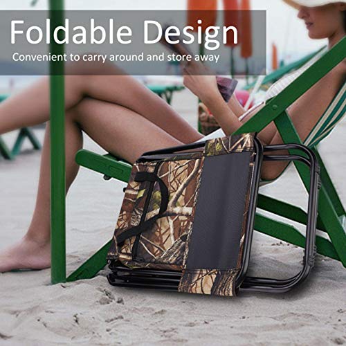 Junlucki Cadeira de acampamento, cadeira de pesca, leve e compacta para acampamento e pesca