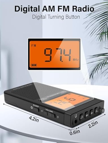 Jazmm JM838T Am Fm Portable Radio Personal Radio thumb #3