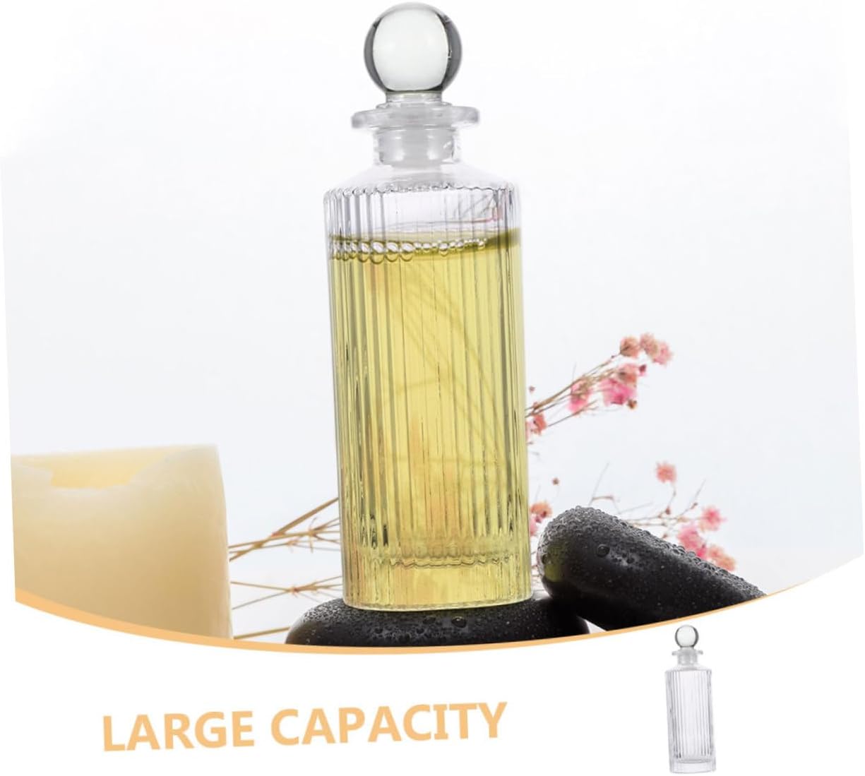 Empty Essential Oil Diffuser Bottles Glass Perfume Diffuser Bottles Home Fragrance Aromatherapy