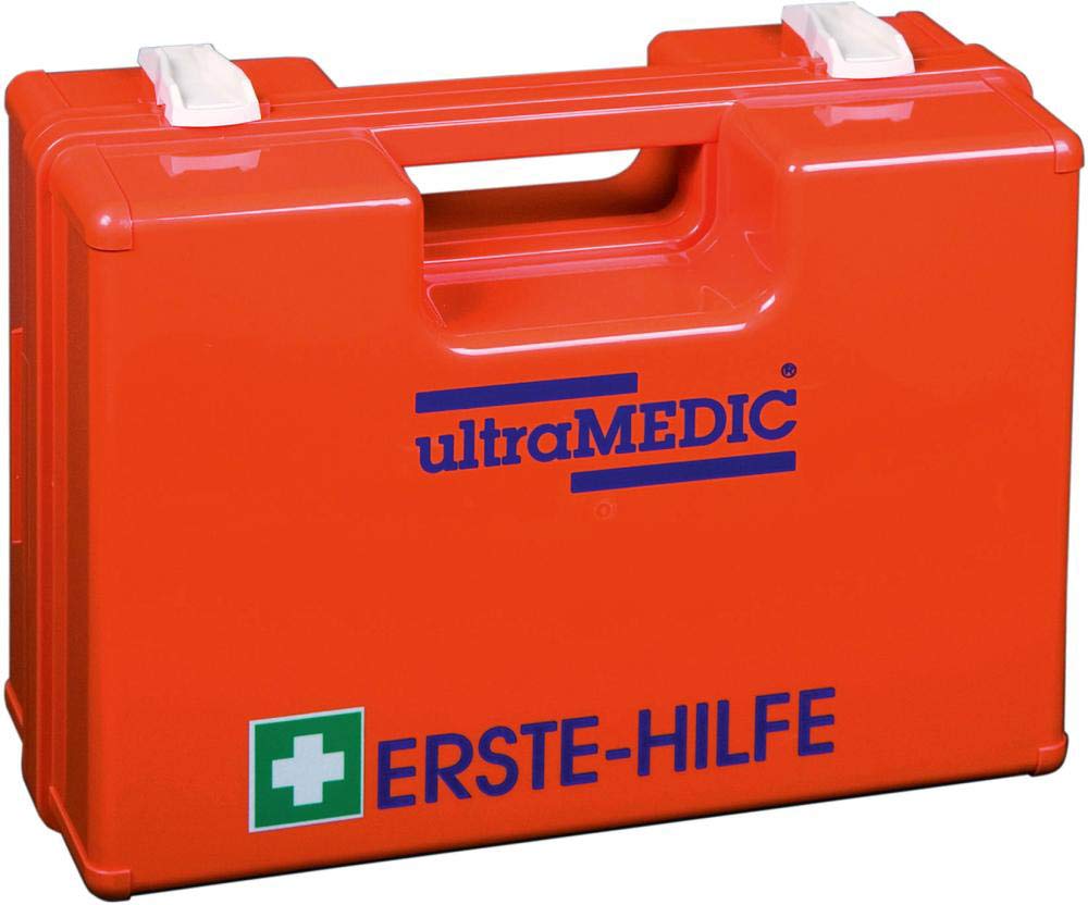 UltraBOX Super II - Maletín de primeros auxilios (con relleno, DIN 13169), color naranja