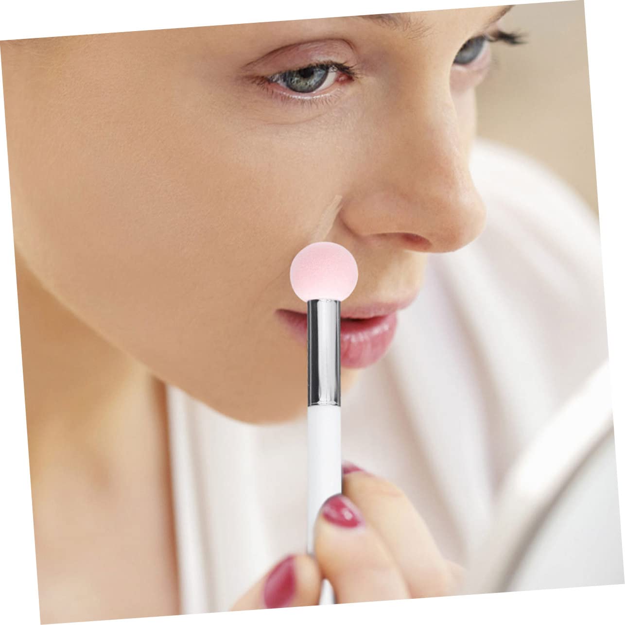 FOMIYES 24stücke Teiliges Schwämme Mit Griff Weiche Puderquasten Für Foundation Und Concealer Für Zuhause Und Schönheitssalons Langlebig Und Hautfreundlich