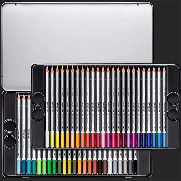 STAEDTLER ステッドラー カラト アクェレル水彩色鉛筆 60色 木箱入 楽天市場】ステッドラー 色鉛筆 水彩 60色 大人 子供 文具