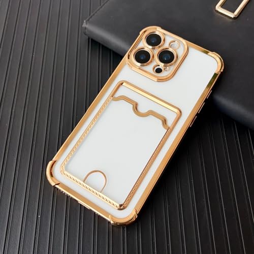 Coque antichoc iPhone 15 Pro Max transparente Or robuste