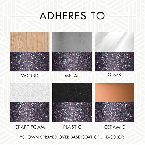 Image of Rust-Oleum 342607-6PK Specialty Glitter Spray Paint, 10.25 oz, Purple Multi-Color, 6 Pack