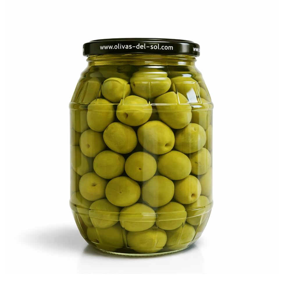 OLIVAS Sevillanas / 600 g (Barril) * Milde Manzanilla Oliven aus Sevilla * Die Königin unter den Oliven - das Original