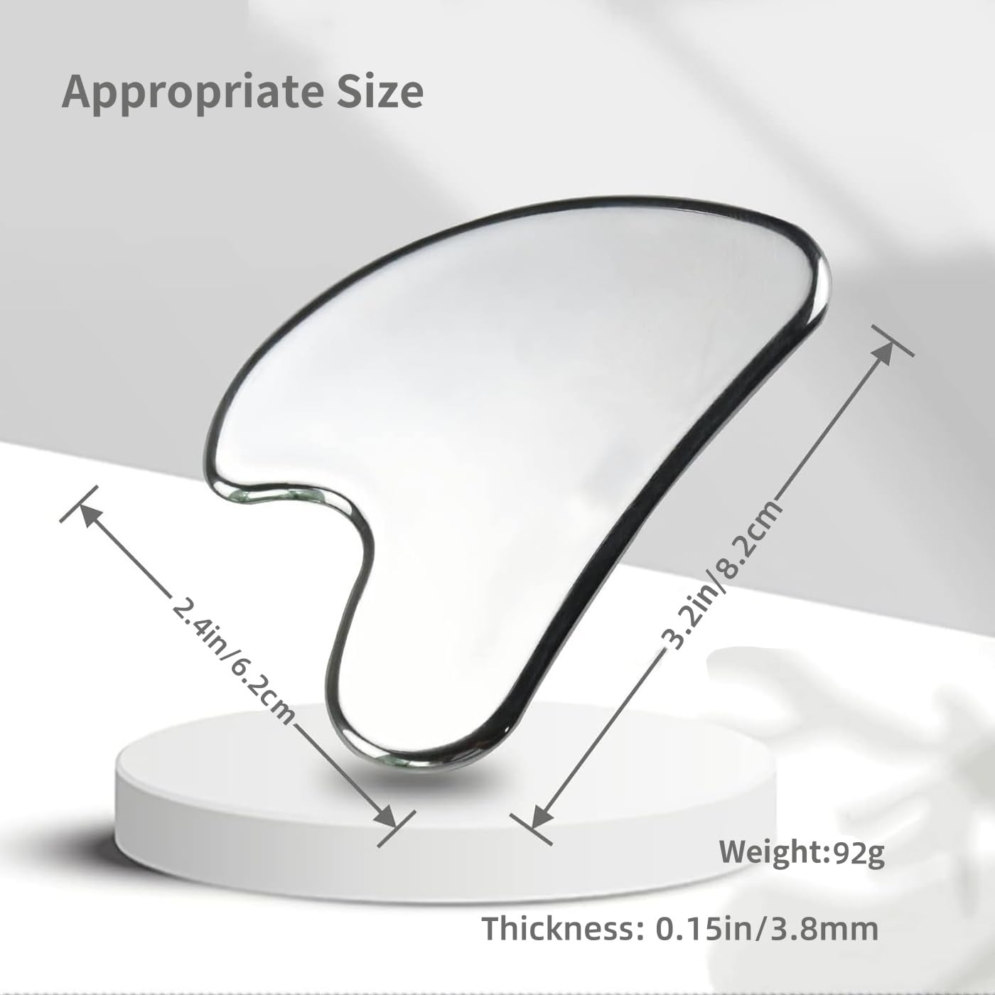 Edelstahl Gua Sha Facial Tools, Haut Massage für Gesicht Körper Augen Hals Herz, Hautpflege Geschenk