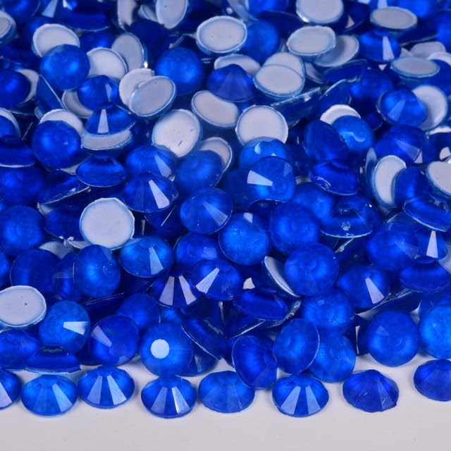 SS6-30 - Cristales de uñas de neón con purpurina sin diamantes de imitación que brillan en luz ultravioleta, para decoración de uñas, neón, SS20-1440 unidades, neón azul, SS20-1440 unidades