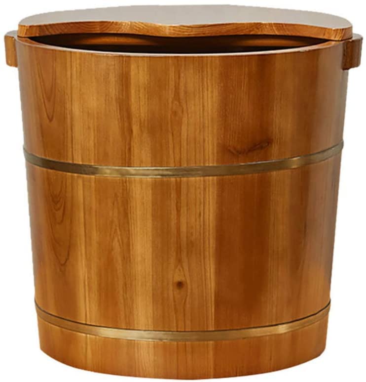 Bañera de pies de madera para relajación