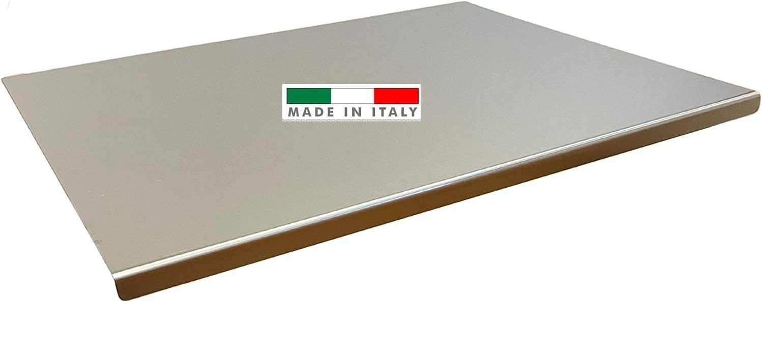 Tagliere Cucina Acciaio Inox Spianatoia Professionale Acciaio Inossidabile Piano Lavoro Per Cucina Bar Ristorante Impastare Pizza Pane Dolci Made In Italy MISURA L