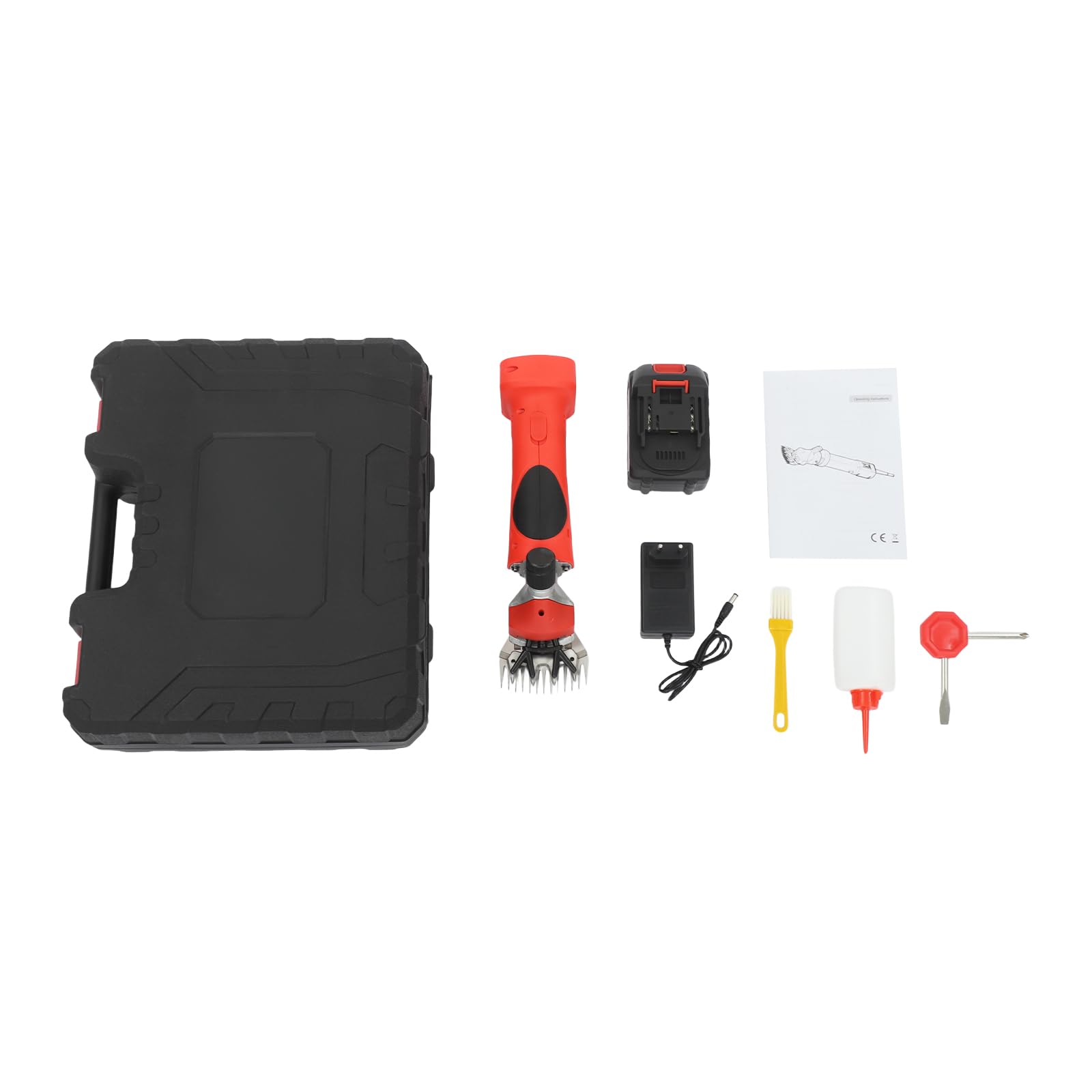 Schafschurschere, Schafschere Schermaschine Haarschneider Tierpflege Batterie Ladegerät Koffer 24 V für Schaf Farm Haushalt Kabellos