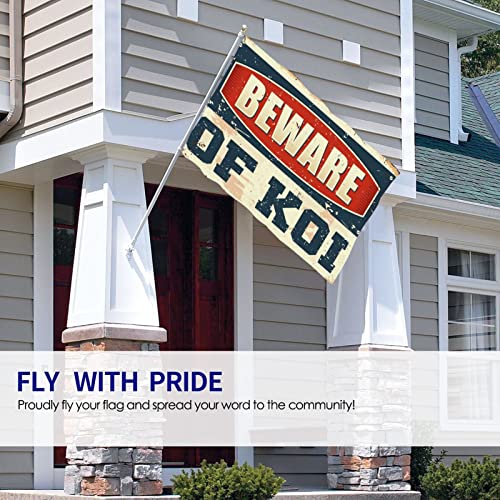 Bandeiras para quarto meninos adolescentes cuidado com Koi bandeira decorações varanda acessórios de