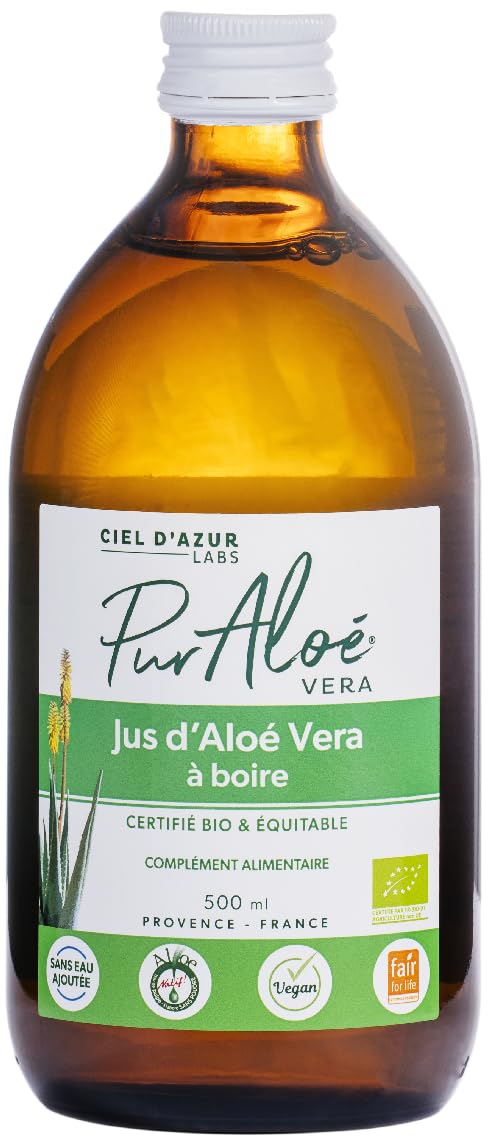 Jus d'Alo Vera Bio 500ml - Extrait de Pulpe Frache