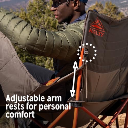 Image of Kelty Low Loveseat Nest -Two Person Camping Chair with 2 Removable Blankets, Lower to the Ground, Slight Recline, Insulated Beverage Holders, Roll Tote Storage, 2024 (Beluga)