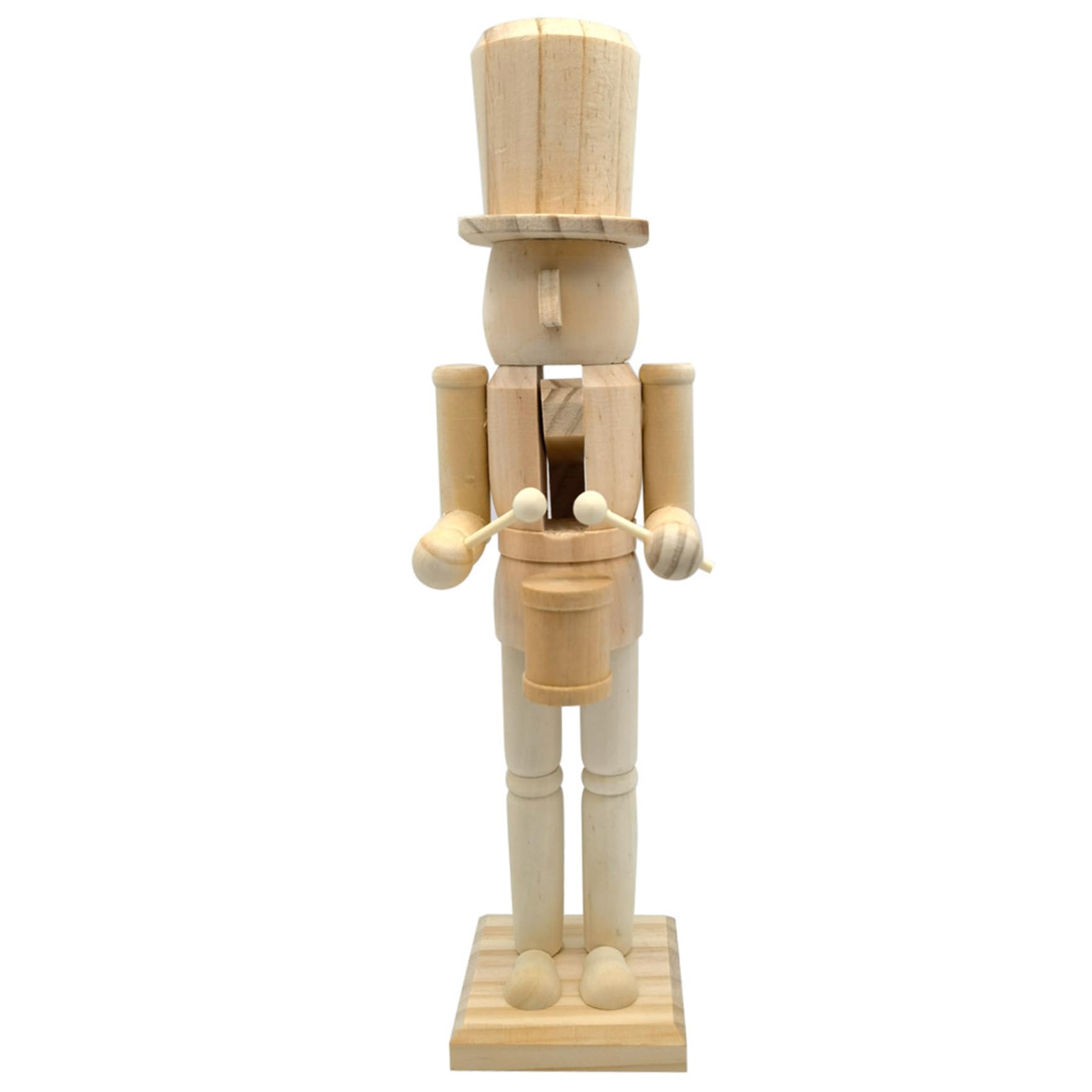 Casse-noisette de Noël bois brut 15 pouces pour remplacer les décors en plastique fragiles