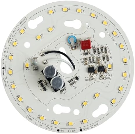 HAOLEDI 4 Inch LED Ceiling Fan Light Retrofit Kit - 18W 2200LM 5000K White, Easy Installation With Magnets - View #4