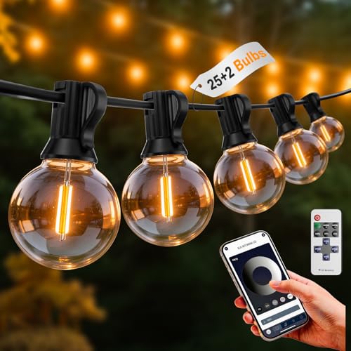 Image of Brilvibera G40 Festoon Lights Outdoor Mains Powered 23.5M,APP & Remote