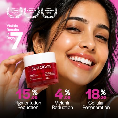 Image of Suroskie Spotless Capsule Cream 68g | Korean Skin Care For Women & Men | For Pigmentation & Dark Spots | Skin Brightening & Deep Hydration | All Skin Type