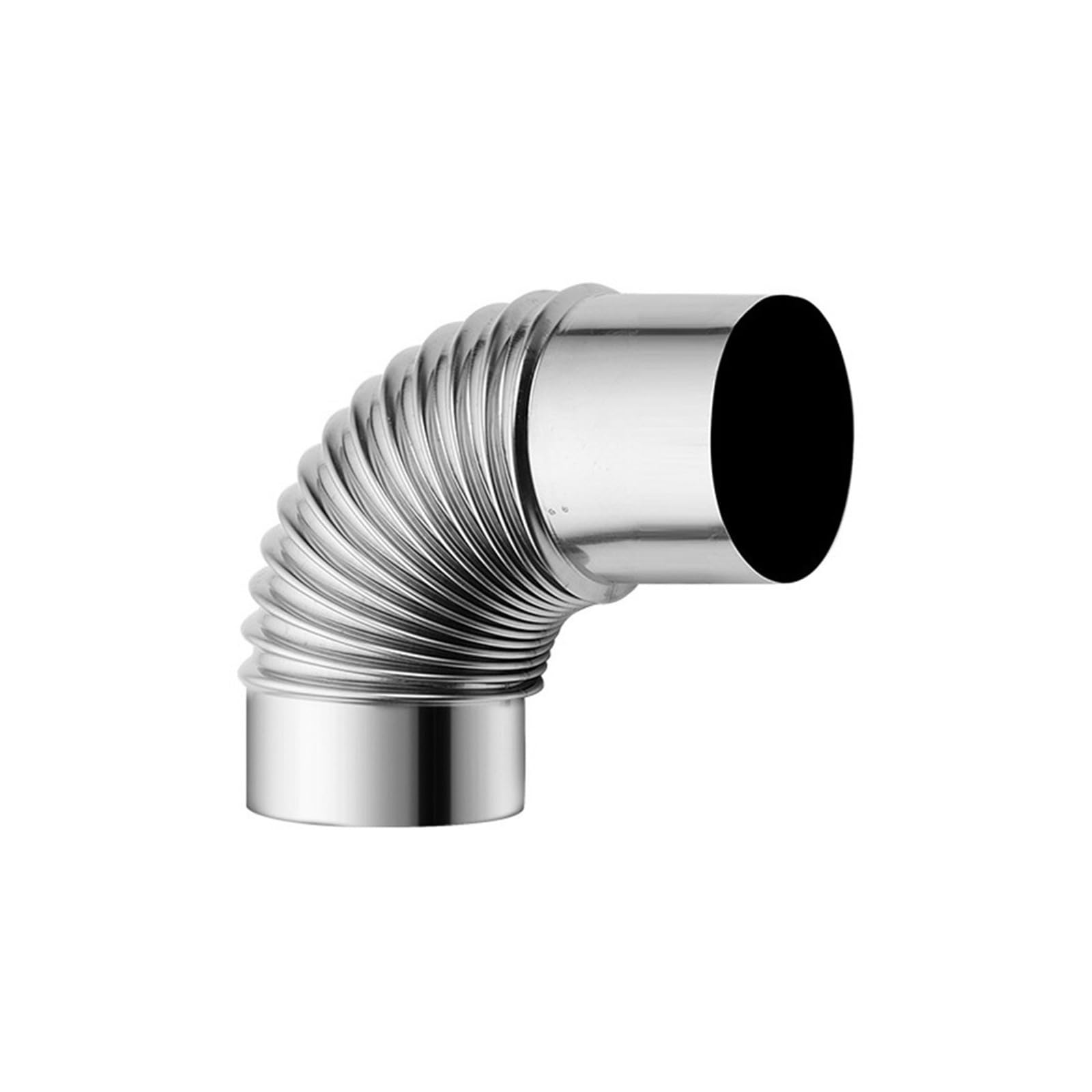 1pc Elbow Pipe Elbow Chimney Liner Bend Stainless Steel Multi Flue Stove Pipe 60 70mm 80mm Gas Water Heater Exhaust Pipe Chimney(70mm)