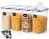 GoMaihe Vorratsdosen mit Deckel luftdicht verschließbar, 4 x 4L für Müsli
