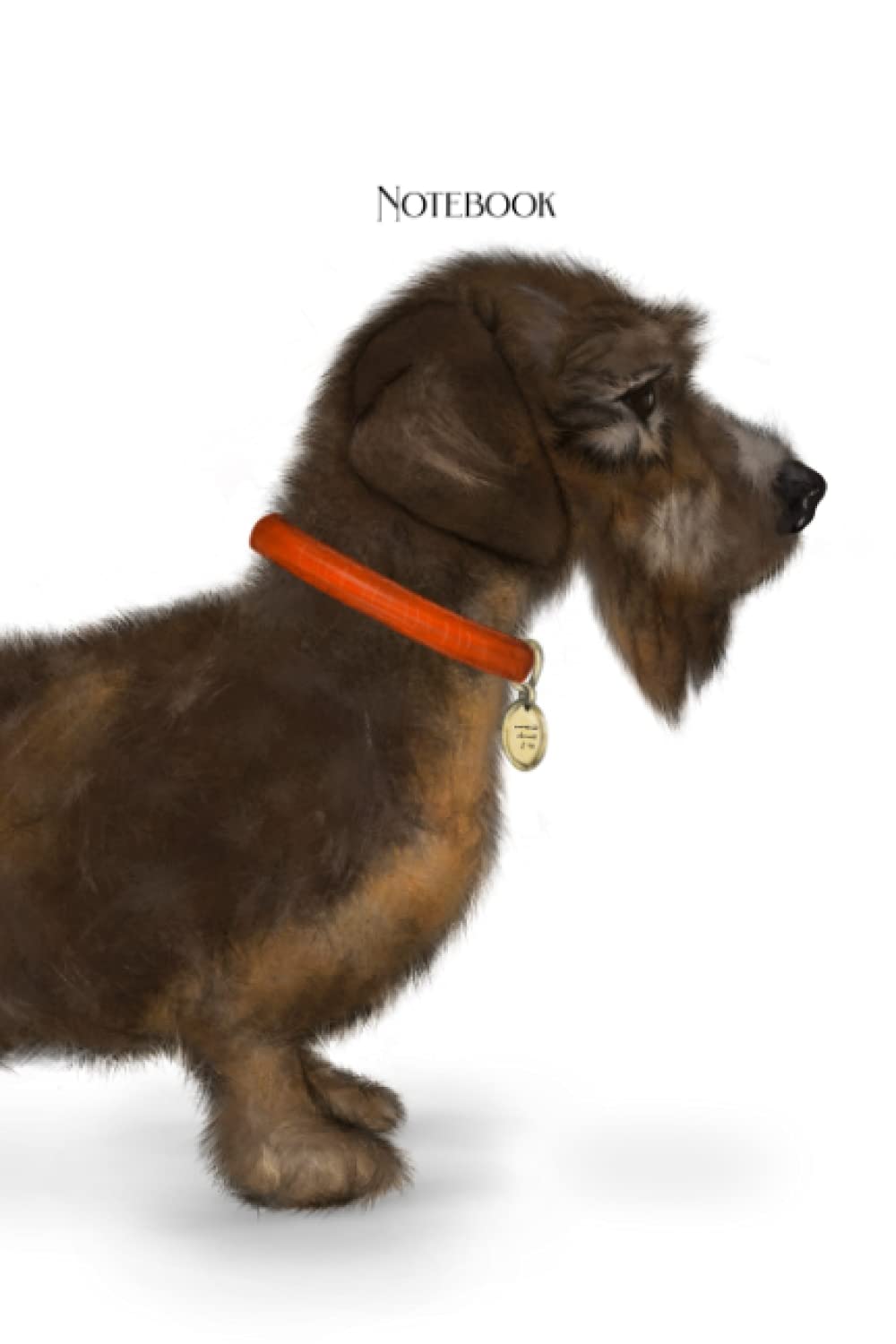 Notebook: Sausage dog, dachshund illustrated A5 lined 120 page notebook/journal, perfect stationary gift for dog lovers/owners brighten up any home office.