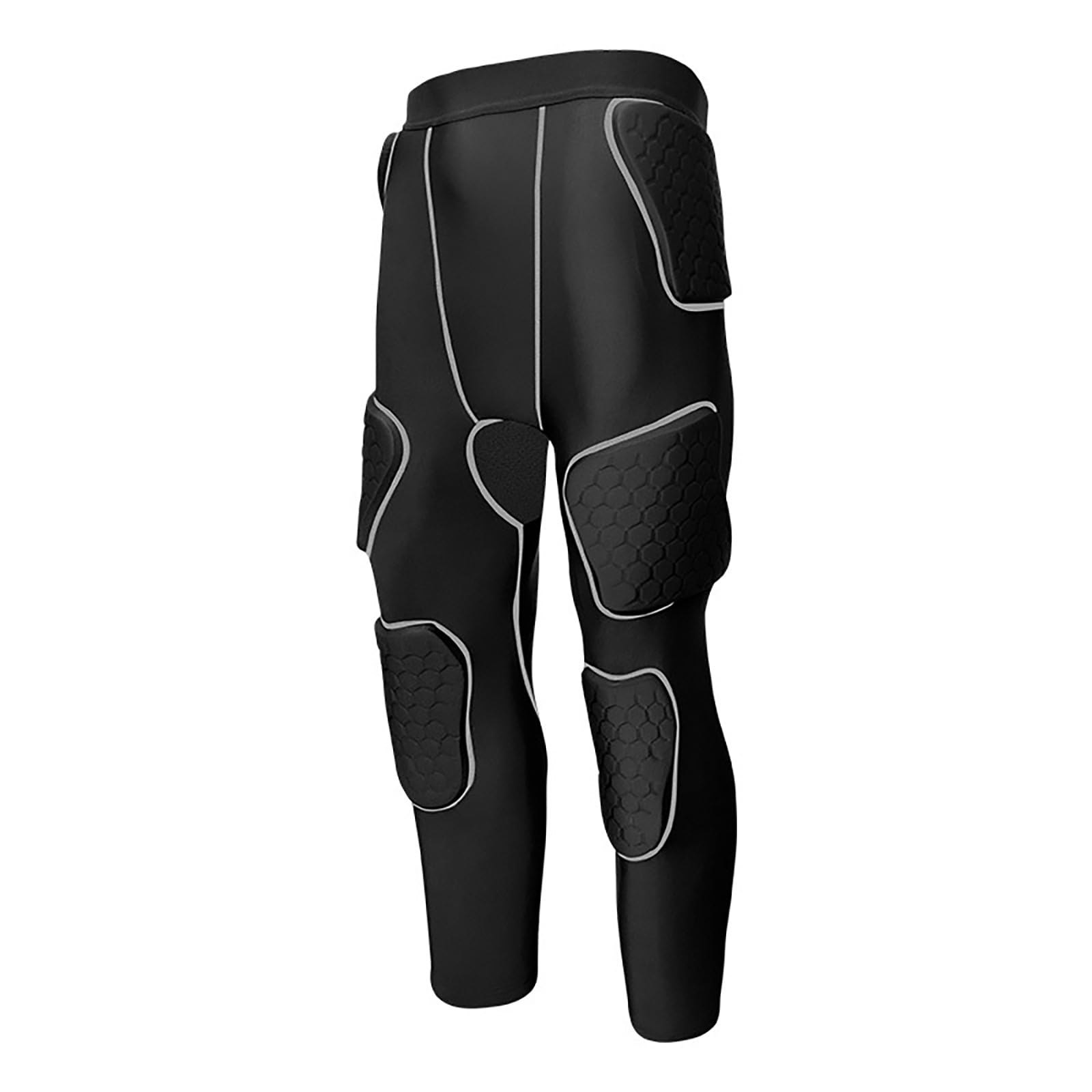 Pantalon de compression rembourré pour homme - Ceinture de football - Legging athlétique pour football, basketball, paintball - Legging avec compression