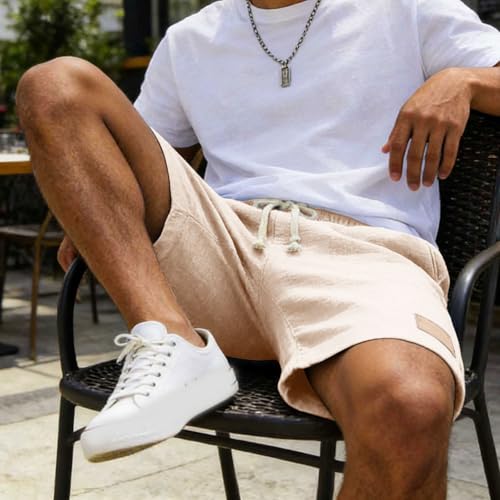 Shorts holgados casuales para hombre con bolsillos miniatura 7