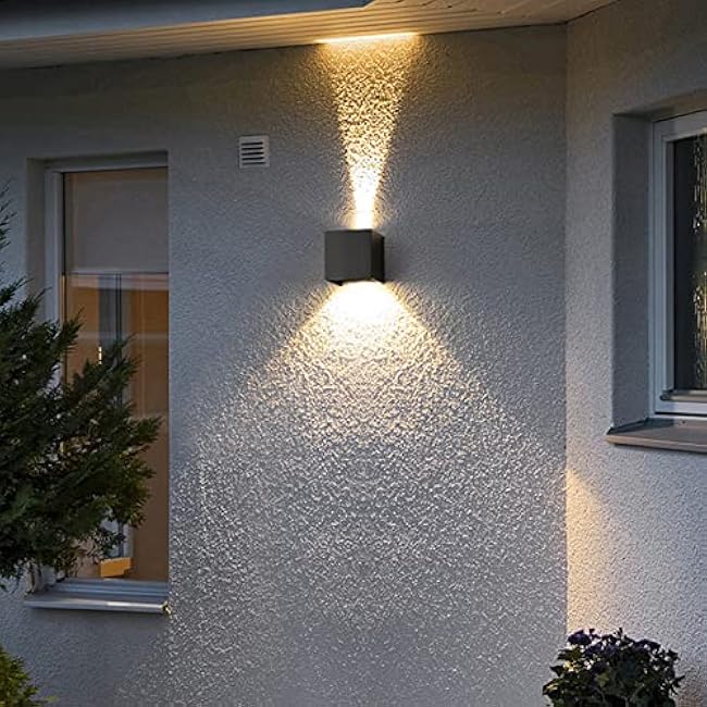 Outdoor Sconces Wall Lights LED 20W Modern Square 3000K Warm Lights