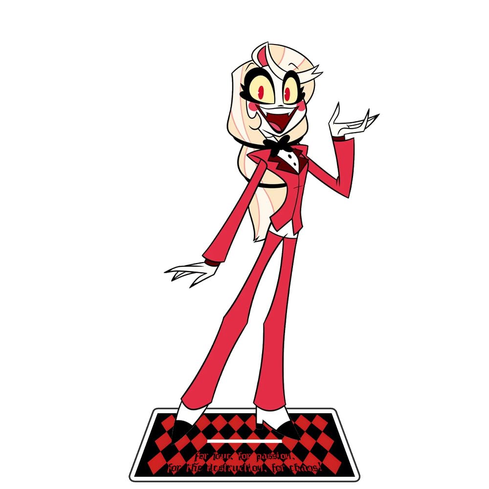 Zhongkaihua Hazbin Hotel Charlie Morningstar Lucifer Morningstar Acrylic Stand Figure 15CM Home Display Desktop Standing Plaque Ornament