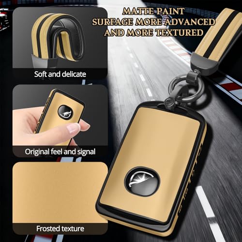 Image of For Mazda Key Fob Cover Accessories, Matte TPU Material, With a Cute Leather Keychain, for 2019-2025 Mazda 3,2020-2026 CX-5, CX-30, CX-9,CX-50