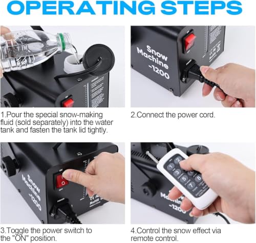 Image of UPGREY 1200W Snow Machine for Outdoors and Indoors