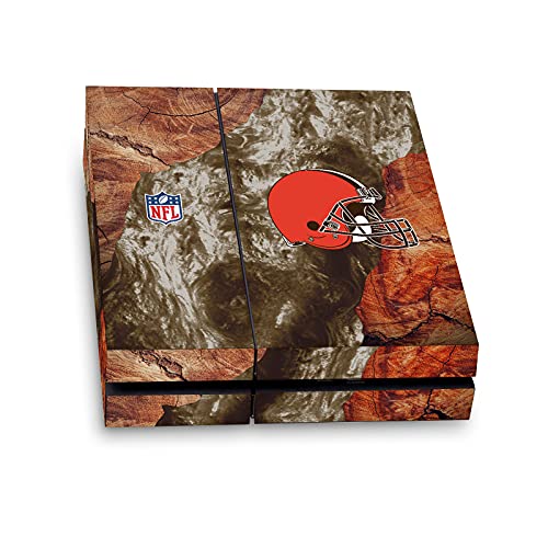 Vinyle PS4 NFL Cleveland Browns sticker de jeu style bois pour votre salon