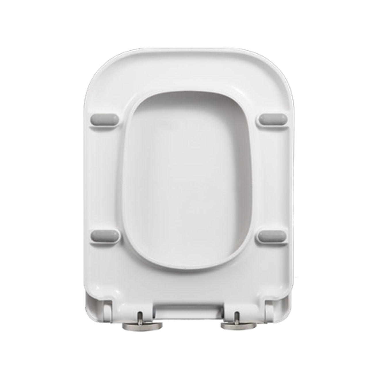 Universal Square Soft Close Toilet seat with Quick Release, 360 Adjustable Hinges Rectangular lid, Easy Install, Toilet, seat, Quick, Universal, Release, Soft, Close, Square