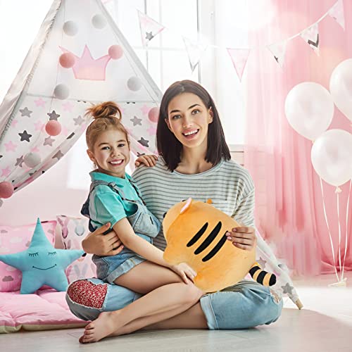 Super Soft Tiger Plush Hugging Pillow, Cute Tiger Stuffed Animal, Chubby Tiger Plushie Christmas Birthday Gifts For Boys Girls Kids Toddlers Children, Wildlife Stuffed Tiger Plush Decor, 15.7" #TOP4