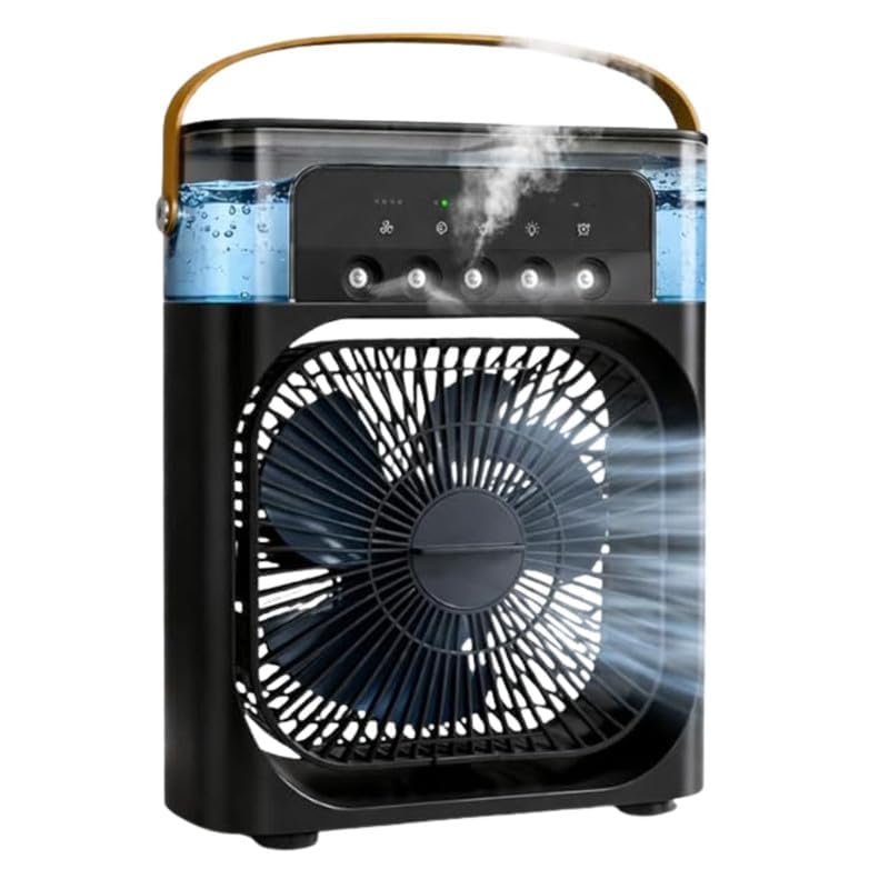 Drumstone (ππ©πππ’ππ₯ ππ ππππ«π¬ πππ«π«ππ§ππ²) Portable USB Mini Evaporative Air Cooler Fan | Personal Desktop Cooling Fan with 3 Fan Speeds | Compact Air Cooler for Home, Office 1