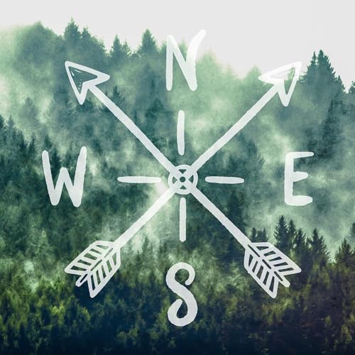 Póster Compass Adventure Vintage Woods 24x24 miniatura 1