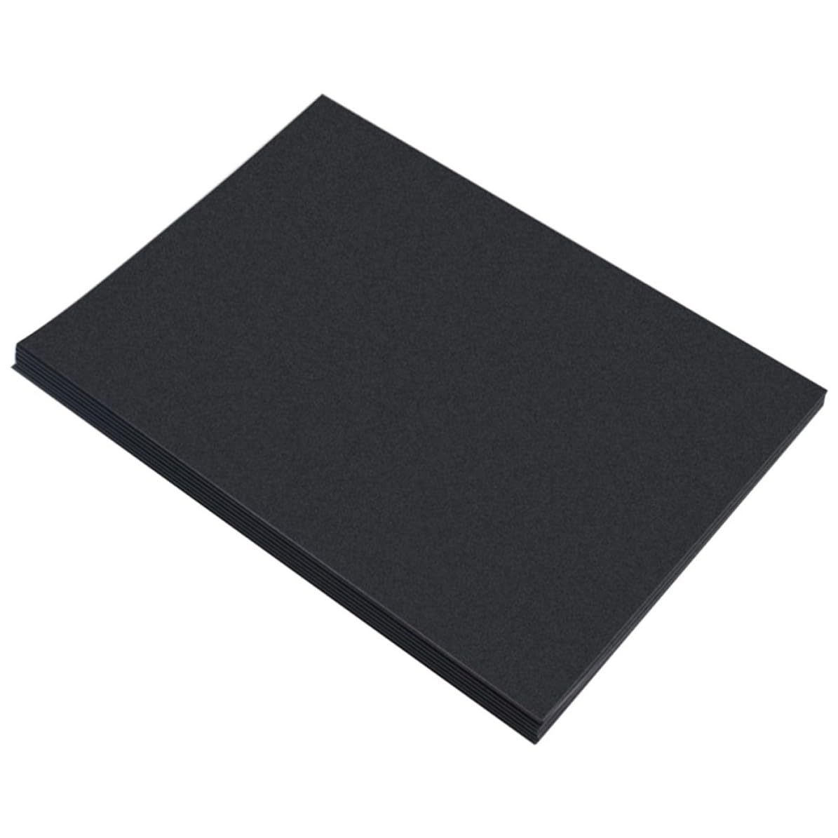 CORHAD 100 Stück A4 Schwarzes Kraftpapier 200gsm mit Glatter Oberfläche und Leicht zu Schneiden für Selbstgemacht Scrapbook und Weihnachtskarten
