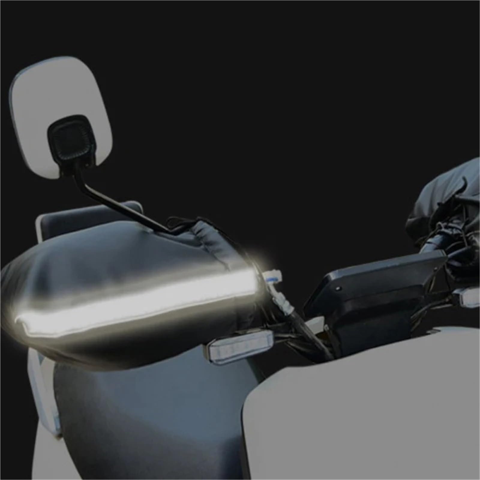 Rękawiczki na kierownicę, Motocyklowy uchwyt do skutera Jazda Ochronne ocieplane na zimę rękawice termiczne